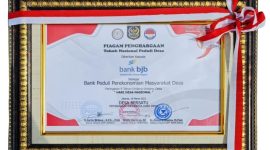 bank bjb Raih Penghargaan Sebagai Bank Peduli Perekonomian Masyarakat Desa di Indonesia. Foto: bank bjb untuk INIKEPRI.COM 