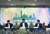 Menteri Agama (Menag) Yaqut Cholil Qoumas dalam jumpa persnya usai Sidang Isbat di Jakarta, Rabu (22/3/2023). Foto: Tangkapan Layar YouTube Kemenag