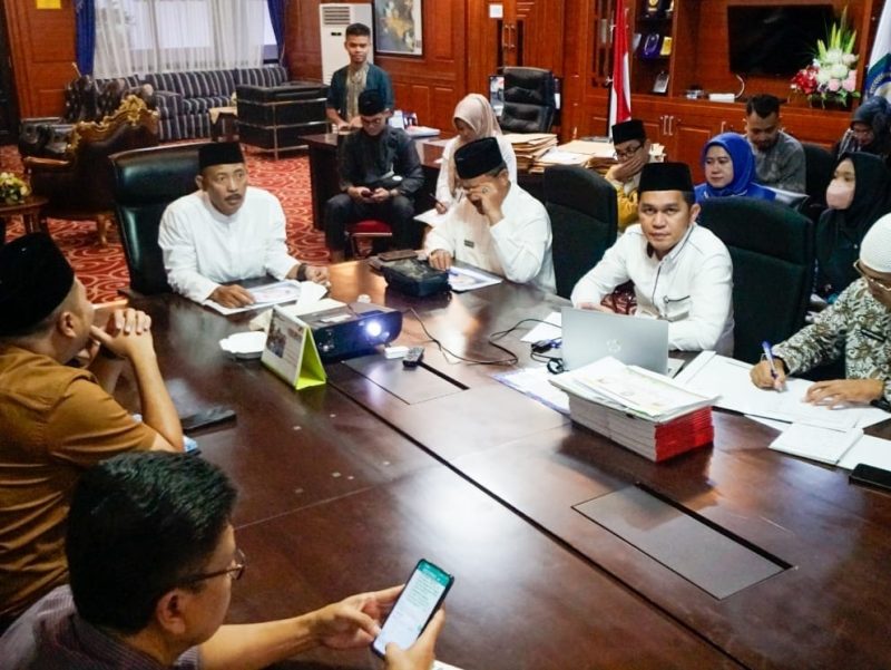 Rapat Awal Persiapan Peringatan HUT ke-78 Kemerdekaan RI Tingkat Provinsi Kepulauan Riau tahun 2023 di Ruang Kerja Sekda, Lt.3, Kantor Gubernur, Dompak. Foto: Diskominfo Kepri 