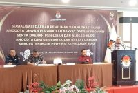 KPU Provinsi Kepri gelar acara sosialisasi dapil dan alokasi kursi anggota DPRD serta dapil dan alokasi kursi anggota DPRD kabupaten/kota dan DPRD Provinsi Kepri di CK Hotel Tanjungpinang, Selasa, 28 Maret 2023. Foto: ANTARA/Ogen