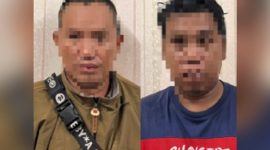 Dua orang tersangka yang berhasil diamankan Polresta Barelang. Foto:Istimewa 