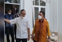 Gubernur Ansar saat meninjau progres pengerjaan rumah singgah di Jakarta. Foto: Diskominfo Kepri 