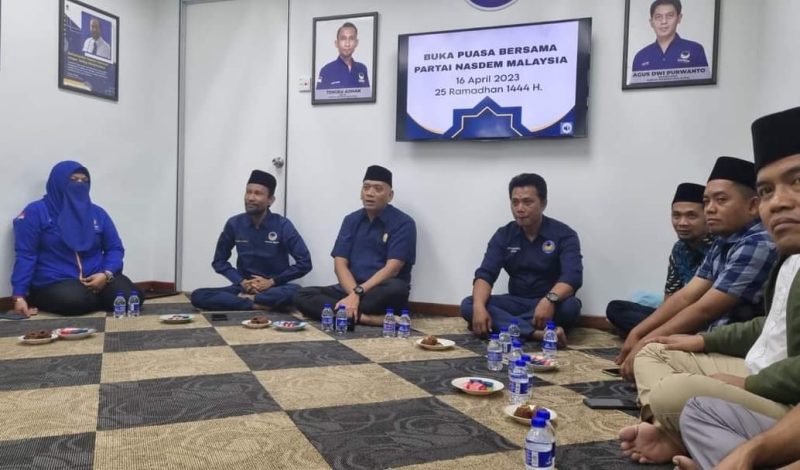 Pietra M Paloh Ketua Umum DPP GARPU hadir di acara buka bersama yang dihelat oleh Dewan Perwakilan Luar Negeri Partai NasDem Malaysia. Foto: INIKEPRI.COM 