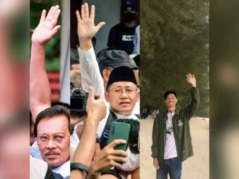 Memahami Simbol, Lambaian Tangan Anas dan Anwar Ibrahim. Foto:Nadim.