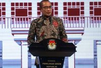 Ketua Komisi Pemilihan Umum (KPU) RI Hasyim Asy'ari. Foto: KOMPAS 