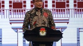 Ketua Komisi Pemilihan Umum (KPU) RI Hasyim Asy'ari. Foto: KOMPAS 