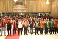 Wakil Wali Kota Batam Amsakar Achmad turut hadir dalam Pelantikan Dewan Pimpinan Cabang Pemuda Merga Silima Se- Kota Batam di Ballroom Pacifik Hotel Lantai 9, Batu Ampar, Minggu (30/4/2023) malam. Foto: MC Batam 