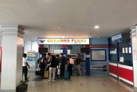 Konter tiket di Pelabuhan Sri Bintan Pura, Tanjungpinang. Foto: INIKEPRI.COM