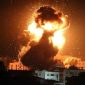 Suasana Jalur Gaza setelah pemboman Israel. Foto: Anadolu Agency