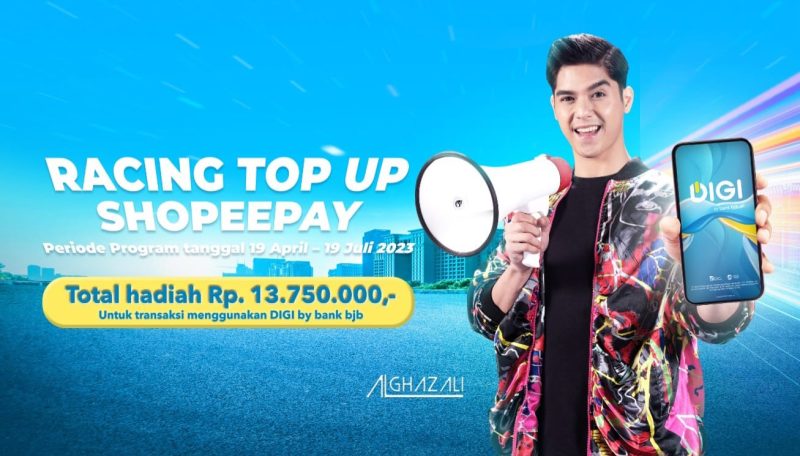 bank bjb kembali meghadirkan berbagai promo menarik yang segudang keuntungan bagi nasabah. Di antaranya adalah promo racing top up ShopeePay dengan hadiah total belasan juta rupiah. Foto: bank bjb untuk INIKEPRI.COM