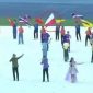Bendera Indonesia dengan posisi terbalik di Gladi Pembukaan SEA Games di Kamboja. Foto: Tangkapan Layar 