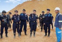 Kementerian Kelautan dan Perikanan (KKP) menghentikan proyek reklamasi galangan kapal milik PT BSI di Kota Batam, Kepulauan Riau, Jumat (5/5/2023). Foto: ANTARA/HO-KKP