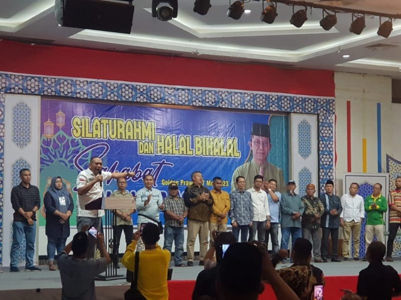 Momen silaturahmi dan halalbihalal Sahabat Amsakar Achmad. Foto: INIKEPRI.COM 