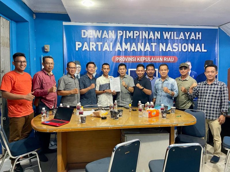 Ketua Partai Amanat Nasional Kabupaten Lingga secara resmi berganti dan saat ini dipimpin Pangja Hangtiga Pawelloy. Foto: INIKEPRI.COM 