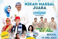 bank bjb bekerja sama dengan Pemerintah Provinsi Jawa Barat menggelar Bukti Cinta Festival alias Bucinfest 'Nikah Massal Juara' di Stadion Patriot Candrabhaga, Kota Bekasi, Pukul 06.00 Minggu 14 Mei 2023. Foto: bank bjb untuk INIKEPRI.COM 