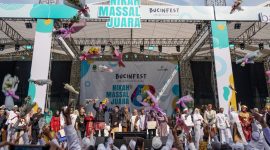 bank bjb bekerja sama dengan Pemerintah Provinsi Jawa Barat sukses menggelar acara Nikah Massal Juara 'Bucinfest' 2023 di Stadion Patriot Candrabhaga, Kota Bekasi, Minggu 14 Mei 2023. Foto: bank bjb untuk INIKEPRI.COM 