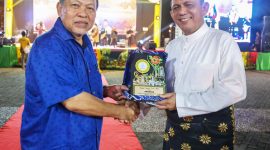 Malam Puncak Pekan Kebudayaan Daerah dan Road To Gebyar Melayu Pesisir Sempena Hari Marwah Provinsi Kepri Ke -21 Tahun 2023 di Monumen Relief Antam Kijang, Kabupaten Bintan. Foto: Diskominfo Kepri 