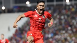 Ramadhan Sananta, anak Daik, Lingga, Kepulauan Riau, sukses menjebol gawang Thailand di laga final SEA Games 2023. Foto: PSSI 