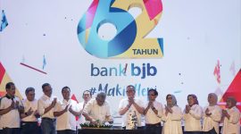 PT Bank Pembangunan Daerah Jawa Barat dan Banten Tbk (BJBR) atau bank bjb tahun ini genap berusia 62 tahun. Foto: bank bjb untuk INIKEPRI.COM 