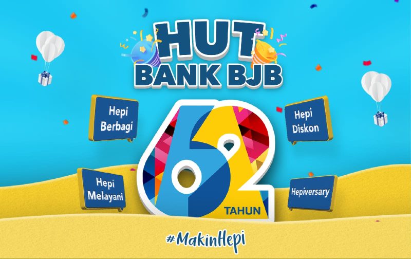 Menyambut momen perayaan Hari Ulang Tahun (HUT) ke-62, bank bjb menggelar promo bjb Lucky Birthday Bancassurance yang merupakan program pemeberian hadiah kepada nasabah yang melakukan pembelian produk Bancassurance bank bjb yang berlaku sejak 2 Mei sampai 30 Juni 2023. Foto: bank bjb untuk INIKEPRI.COM 