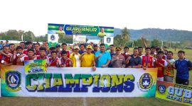 Penutupan Kejuaraan Sepak Bola Piala Gubernur Kepri Tahun 2023 Zona Kabupaten Bintan di Lapangan Sepak Bola Asyura Gunung Lengkuas Km.20 Kijang, Kabupaten Bintan. Foto: Diskominfo Kepri