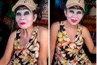 Xaon, wanita Vietnam yang bermake up tebal selama 30 tahun. Foto:Istimewa 