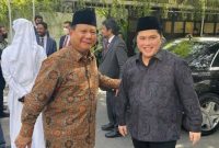 Prabowo Subianto dan Erick Thohir. Foto: DETIKCOM