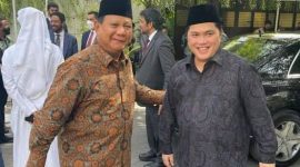 Prabowo Subianto dan Erick Thohir. Foto: DETIKCOM