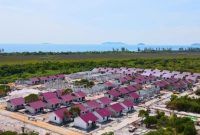 Kampung Baru Pangkalan sebagai lokasi pembangunan RISHA untuk warga Serasan yang terdampak bencana longsor. Pembangunan RISHA ini hampir selesai. Foto: dok/cen sui lan