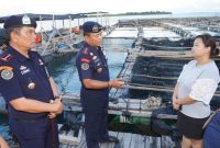 Kementerian Kelautan dan Perikanan (KKP) menyegel Keramba Jaring Apung (KJA) milik PT CTS di wilayah Jembatan Enam, Batam, Kepulauan Riau pada Jumat (9/6/2023). Foto:Istimewa 