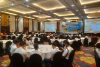 Wakil Wali Kota Tanjungpinang, H. Endang Abdullah, S.Kp.,M.Si, menghadiri kegiatan launching entrepreneurship award VII yang dihelat oleh Stikes Hang Tuah Tanjungpinang, di Trans Convention Centre (TCC) Batu 11, Sabtu (10/6/2023). Foto: Diskominfo Tanjungpinang 