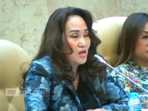 Cen Sui Lan Anggota DPR RI dari Partai Golkar Dapil Kepulauan Riau saat raker dengan Kementerian PUPR . Foto: Dok. DPR 