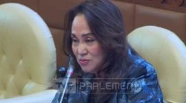 Cen Sui Lan Anggota DPR RI dari Partai Golkar Dapil Kepulauan Riau saat raker dengan Kepala BMKG. Foto: Dok. DPR 