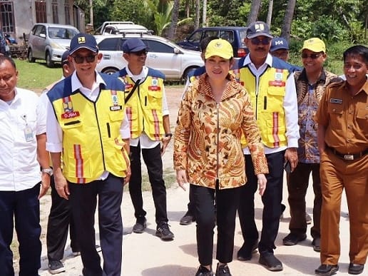Cen Sui Lan Anggota Komisi V DPR RI Fraksi Golkar Dapil Kepri bersama pejabat kementerian terkait melakukan Kundapil ke Kabupaten Lingga, akhir Mei 2023 lalu. Foto: yen/suaraserumpun.com