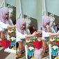Istri mendampingi suami ijab kabul dengan perempuan lain. Foto: Tangkapan Layar 