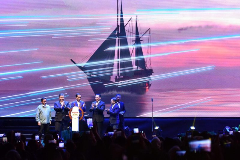 Presiden Joko Widodo saat peluncuran Rancangan Rencana Pembangunan Jangka Panjang Nasional (RPJPN) 2025-2045 di Djakarta Theater, Jakarta pada, Kamis (15/6/2023). Foto: BPMI Setpres