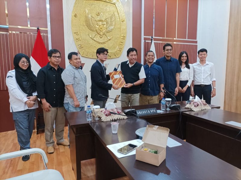 KPU saat menerima audiensi Pengurus Nasional Asosiasi Media Siber Indonesia (AMSI) di gedung KPU, Jalan Imam Bonjol Jakarta, Kamis 15 Juni 2023. Foto: AMSI