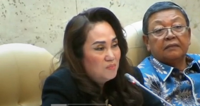 Anggota DPR RI dari Partai Golkar Dapil Kepulauan Riau Cen Sui Lan. Foto: Tangkapan Layar