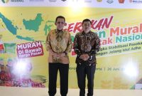 Gubernur Kepulauan Riau H. Ansar Ahmad menemui Kepala Badan Pangan Nasional (Bapanas) RI H. Arief Prasetyo Adi, S.T, M.T di sela acara Gerakan Pangan Murah Serentak Nasional dalam rangka menjaga  stabilitas pasokan dan harga pangan jelang Idul Adha 2023. Foto: Diskominfo Kepri 