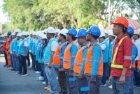 Jelang Hari Raya Idul Adha 1444 H, PT PLN Batam melaksanakan apel siaga keandalan dengan mengelar peralatan dan gelar pasukan. Foto: PLN Batam untuk INIKEPRI.COM 