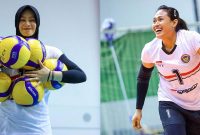 Dua pemain Bandung bjb Tandamata, Wilda Siti Nurfadhilah dan Yulis Indahyani meraih penghargaan individual di ajang bergengsi, Asian Volleyball Confederation (AVC) 2023 Asian Women's Volleyball Challenge Cup yang digelar di GOR Tri Dharma, Gresik, Jawa Timur. Foto: bank bjb untuk INIKEPRI.COM 