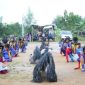 Sanggar Seni Budoyo Kreasi Tirto Mulyo (BKTM) menyugguhkan pertunjukkan pentas seni marawis dan kuda lumping dalam perayaan ulang tahunnya yang ke-4, di lapangan BKMT, Jalan Nusantara Km.14, Kota Tanjungpinang, Kepulauan Riau, Minggu (9/7/2023). Foto: Diskominfo Tanjungpinang 
