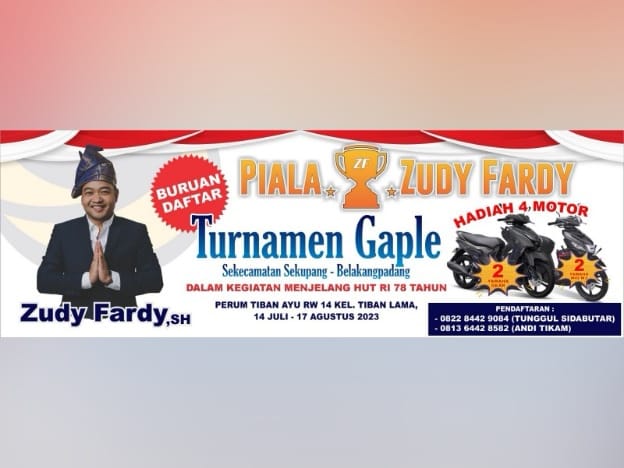 Turnamen gaple Zudy Fardy. Foto: Istimewa 