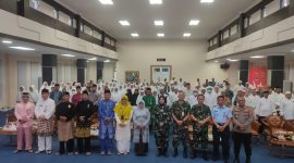 Pemerintah Kota (Pemko) Tanjungpinang menggelar penyambutan secara resmi jamaah haji Kota Tanjungpinang yang telah pulang ke tanah air. Kegiatan digelar di Aula Sultan Sulaiman Badrul Alamsyah Kantor Wali Kota, Senggarang, Jum'at (14/7/2023). Foto: Diskominfo Tanjungpinang 
