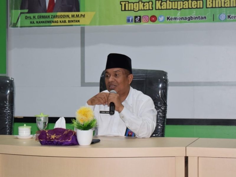 Kepala Kantor Kemenag Bintan, H. Erman Zaruddin. Foto: Istimewa 