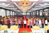 Gubernur Kepulauan Riau (Kepri), Ansar Ahmad, meluncurkan Badan Layanan Usaha Daerah (BLUD) bagi SMK yang ada di Provinsi Kepri. Peluncuran tersebut dilakukan di Restoran Golden Prawn Bengkong Kota Batam, Rabu (19/7/2023). Foto: Diskominfo Kepri 