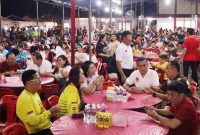 Cen Sui Lan Anggota DPR RI dari Partai Golkar Dapil Kepulauan Riau saat menghadiri HUT ke-33 Vihara Samudra Dharma, Tiban Mentarau, Kota Batam, pada Sabtu (22/7/2023) malam. Foto: Istimewa 