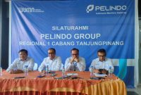 Konferensi pers digelar manajemen PT. Pelabuhan Indonesia I Cabang Tanjungpinang usai mengikuti rapat dengar pendapat (RDP) bersama DPRD Kota Tanjungpinang, Senin (24/7) pagi. Foto: Diskominfo Tanjungpinang 