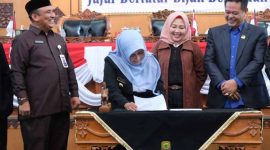 Dewan Perwakilan Rakyat Daerah (DPRD) Kota Tanjungpinang telah menggelar rapat paripurna Rancangan Peraturan Daerah (Ranperda) tentang Laporan Pertanggung Jawaban (LPJ) Pelaksanaan APBD tahun 2022 menjadi Peraturan Daerah (Perda). Foto: Diskominfo Tanjungpinang 