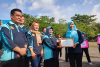 Pemerintah Kota Tanjungpinang melalui Dinas Kesehatan Pengendalian Penduduk dan Keluarga Berencana Kota Tanjungpinang melaksanakan jambore posyandu bagi kader posyandu se-Kota Tanjungpinang, di lapangan Terminal Bintan Center, Tanjungpinang Timur, Rabu (26/7/2023). Foto: Diskominfo Tanjungpinang 